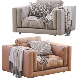 Armchair Flexform LUCIEN 3D model
