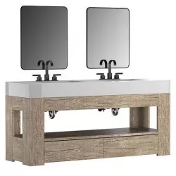 ASPEN FRENCH OAK DOUBLE WASHSTAND 3D model