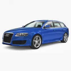Audi RS6 Avant 2008 Low-poly 3D model
