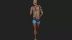 Bald fighter 3D model