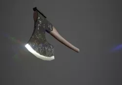 Baltic-Finnish carpenters axe Low-poly 3D model