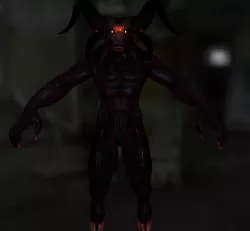 Baphomet Demon  Low-poly 3D model