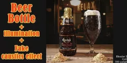 Beer Bottle with Caustics Effect - Updated V2 3D model