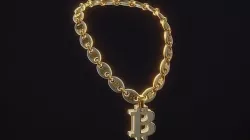 Bitcoin Diamond Chain Low-poly 3D model