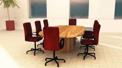 Boardroom Table and Chairs 3D model