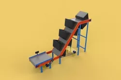 BUCKET CONVEYOR ELEVATOR BELT 3D model