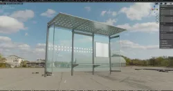 Bus  Stop Version 2 Low-poly 3D model