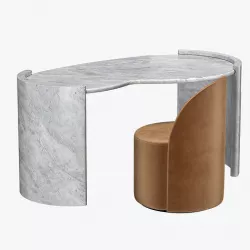 CARDIN DESK - REYNAUX CHAIR 3D model