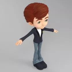 cartoon man 7 3D model