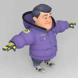 cartoon man 8 3D model
