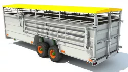 Cattle Animal Transporter Trailer 3D model