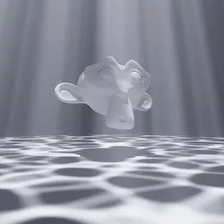 Caustics in blender 3D model