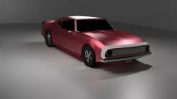 Chevrolet Camaro SS 1969 - Low poly car Low-poly 3D model