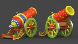 Circus Cannon 3D model