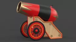 Circus Cannon 3D model