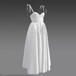 Corset dress 3D model