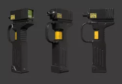 Cyber Lil Uzi Gun Low-poly 3D model