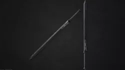 Dark blade Low-poly 3D model