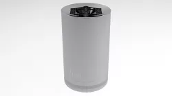 Deep Socket 7 mm 3D model