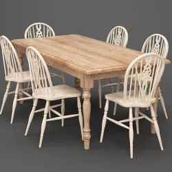 Dining set 09 3D model