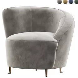 Eichholtz Armchair Chair Khan 3D model