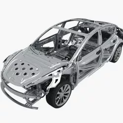 Electric Car Chassis frame 3D model