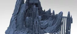 Fantasy Mongolia Ruins 3D model