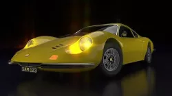 Ferrari Dino car 3D model