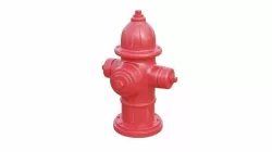 Fire Hydrant High Detail Low-poly 3D model