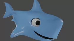 Fish Cartoon - Dio 3D model