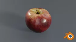 Fresh Apple photogrammetry Low-poly 3D model