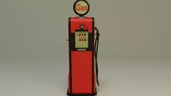 Gas Pump 1950s 3D model