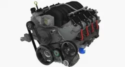 GM LS3 V8 Crate engine Low-poly 3D model