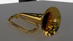 Golden Bugle 3D model