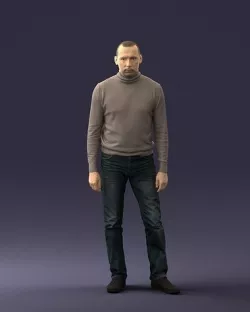 Guy the coffee turtleneck 0514 3D model
