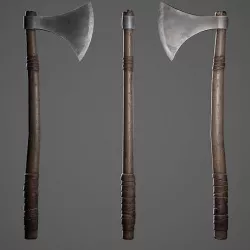 Headsman Axe Low-poly 3D model