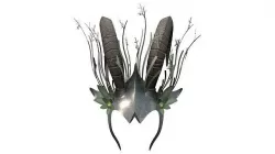 Horns Fantasy Helmet Head Piece Tiara Low-poly 3D model