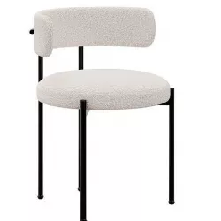Inesse Boucle Dining Chair by cb2 3D model
