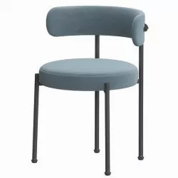 Inesse Boucle Ivory Dining Chair 3D model