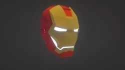 Iron Man Helmet Low-poly 3D model