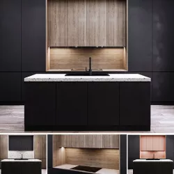 Kitchen modern 3D model