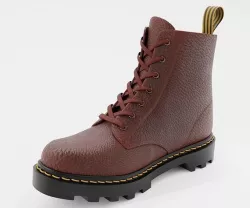 Leather Boot Combat - Military Tactical Brown Red Low-poly 3D model