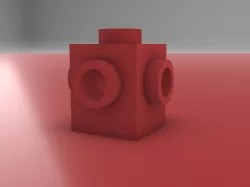 LEGO Brick - 1X1 with 3 Knobs