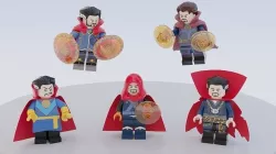 Lego Doctor Strange mini pack 3D model