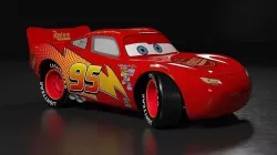 Lightning Mcqueen 3D Rigging  3D model