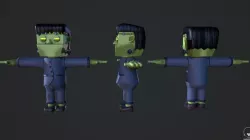 Low Poly Franky Low-poly 3D model