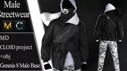 Male Streetwear 6 3D model