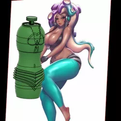 marina (splatoon) T-Shell Onahole basic and AT