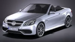 Mercedes-Benz E63 AMG Convertible 2015 VRAY 3D model