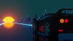Midpoly FERRARI F40 by Its Nameless Low-poly 3D model